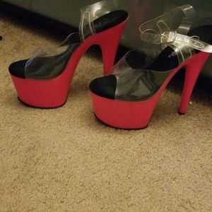 Pleaser Adore Hot Pink heels